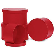 Red Round  Boxes